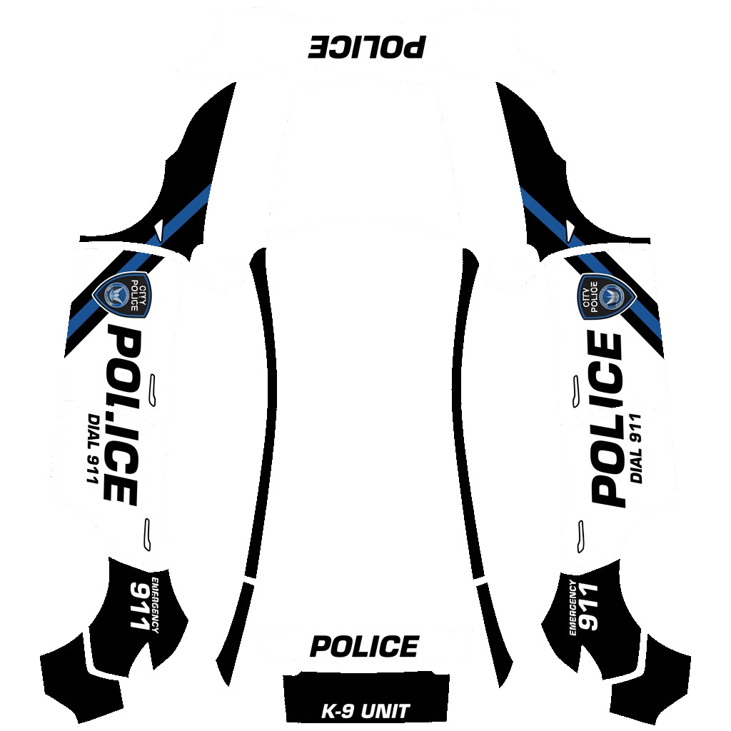 Police Tesla Model Y (2025+) Premium wrap PNG - flat 1024x1024 wrap PNG template for Tesla Model Y (2025+) Premium Paint Shop