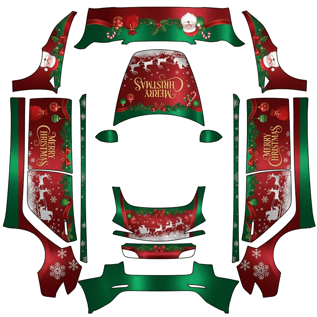Snow Tesla Model 3 (2024+) Standard & Premium wrap PNG - flat 1024x1024 wrap PNG template for Tesla Model 3 (2024+) Standard & Premium Paint Shop