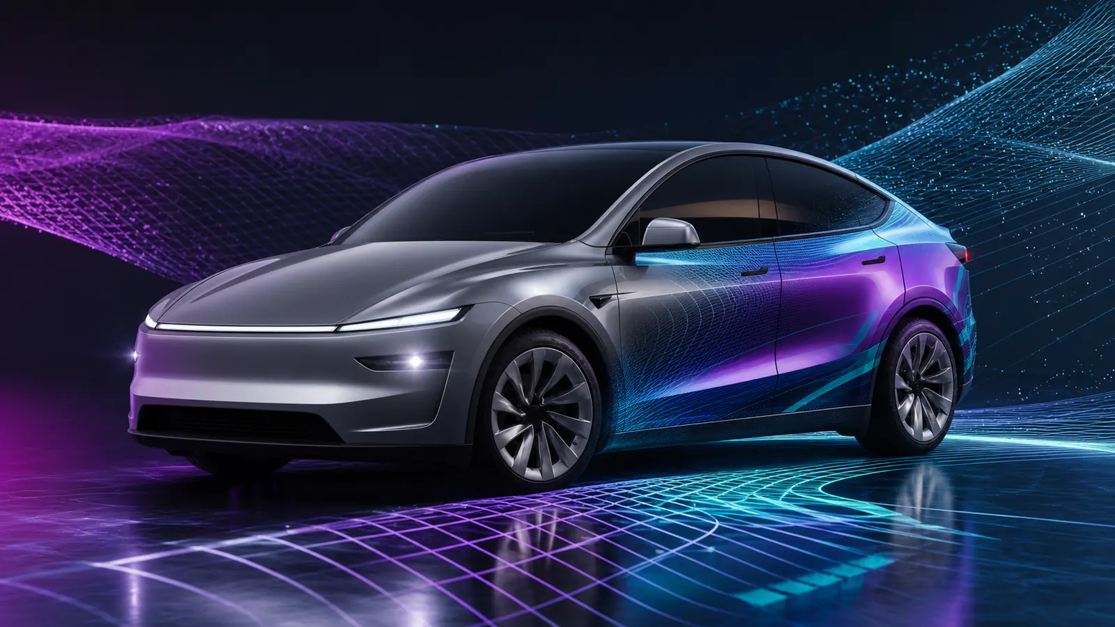 Tesla Model Y 3D Paint Shop wrap preview for the complete wrap guide