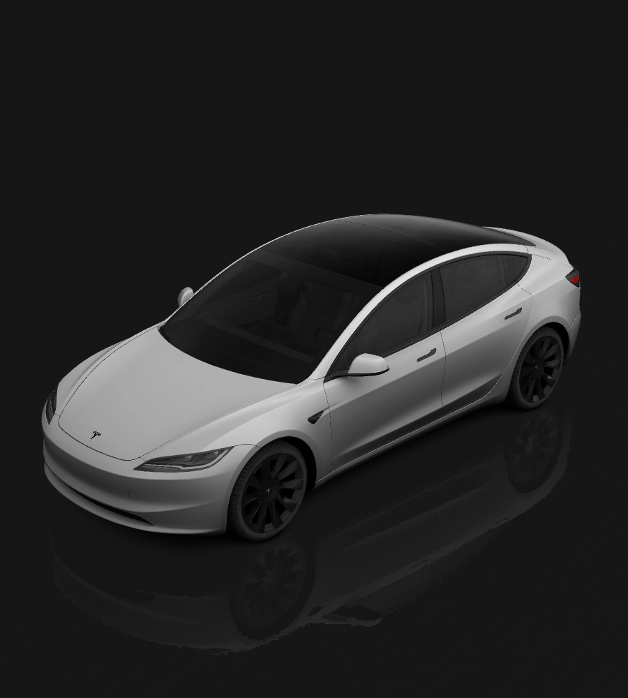 Model 3 (2024+) Standard & Premium custom wraps - Tesla car wrap designer for Paint Shop